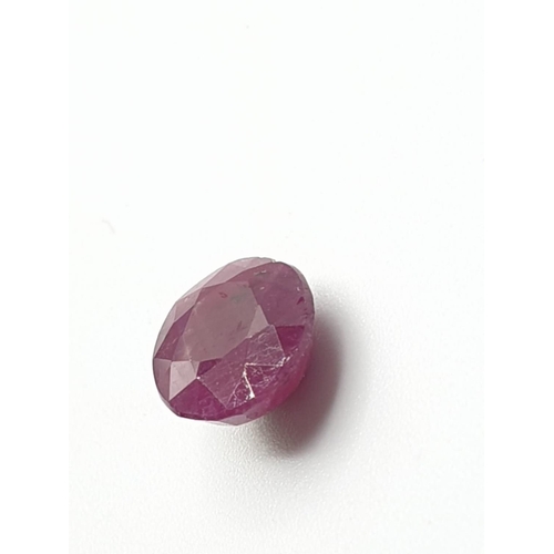 582 - 2.60ct Africa Ruby Gemstone - Untreated with Origin Certificate