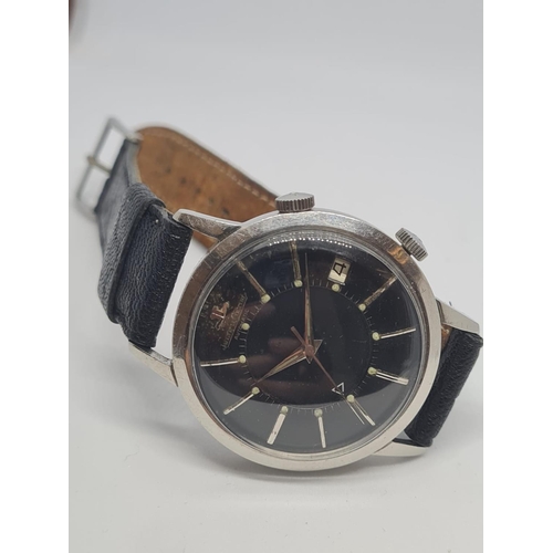 109 - 1960 Vintage Jaeger Le Coutre Gentlemen's Wristwatch Circa 1960's Automatic with Alarm