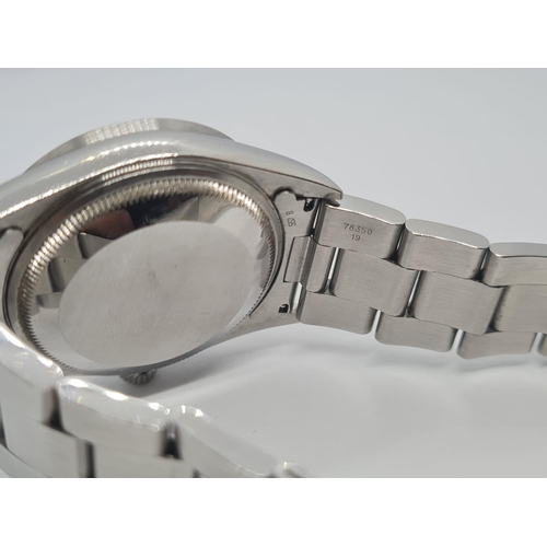 59 - Rolex Gentleman's Stainless Oyster Perpetual, With Date Box