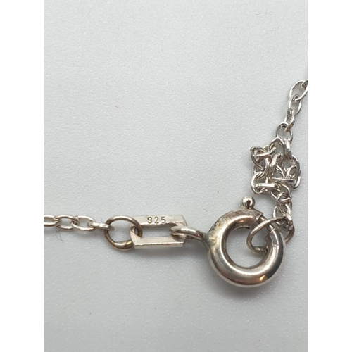 328 - sterling silver chain with prayer box pendant