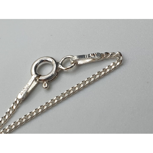 477 - sterling silver chain with a lighthouse pendant, weight 3.8g