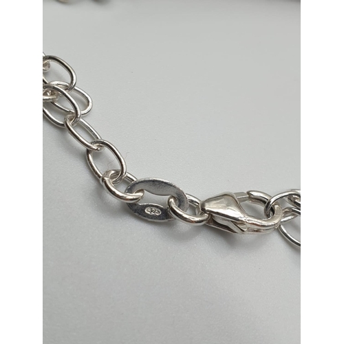 491 - sterling silver ID bracelet