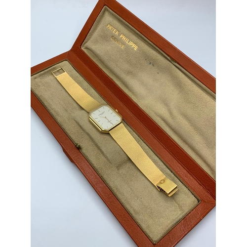 11 - 18ct Gold Patek Philippe Gentleman's Dress Watch. In Original Prestation Box