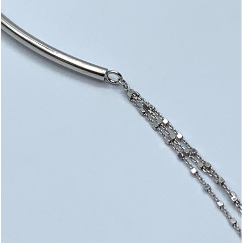 495 - Silver Gold Rhodium Necklace