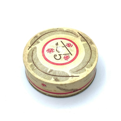 607 - Vintage tub of Goya face powder. Natural peach. Still sealed in protective packaging inside Goya box