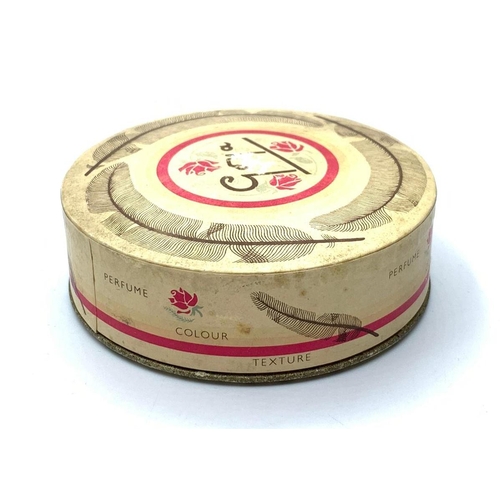 607 - Vintage tub of Goya face powder. Natural peach. Still sealed in protective packaging inside Goya box