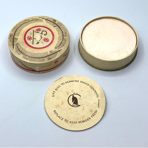 607 - Vintage tub of Goya face powder. Natural peach. Still sealed in protective packaging inside Goya box