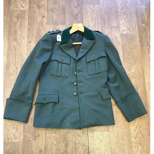 267 - East German Forestry Service jacket with shoulder boards
Approx 40 inch chest