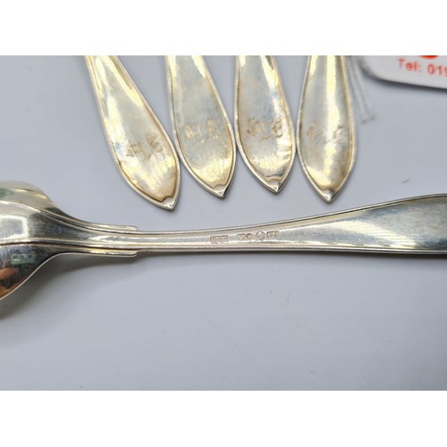 793 - Five Swedish Silver Teaspoons, Dated 1927 by Carl Gustan Hallberg 74 grams (5)