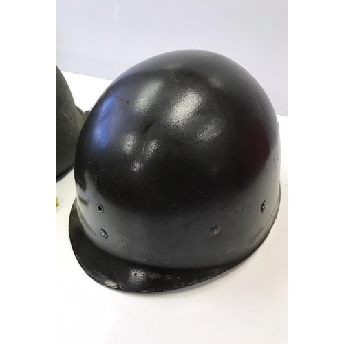 8 - WW2 US M1 McCord helmet with a 1944 serial number & WW2 Westinghouse liner. V.G.C May have been re-p... 