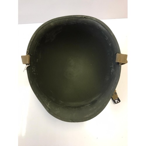 8 - WW2 US M1 McCord helmet with a 1944 serial number & WW2 Westinghouse liner. V.G.C May have been re-p... 