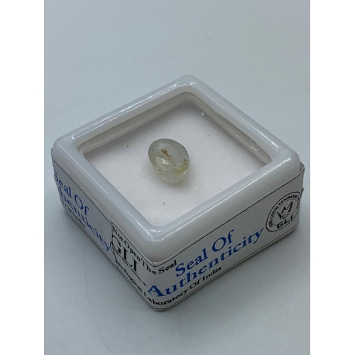 469 - 2.5 Ct Natural Yellow Sapphire & 2.5 Ct Natural Blue Sapphire. Set of 2. Both GLI Certified