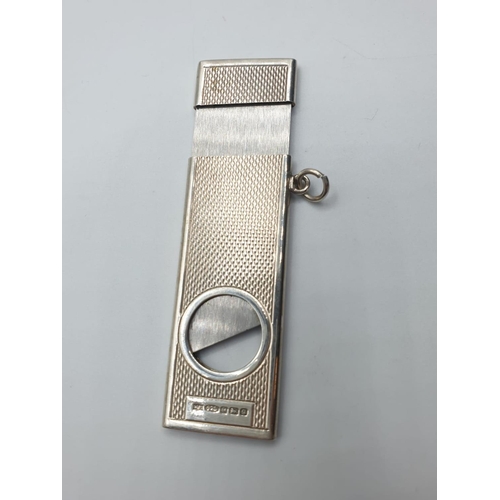 455 - Silver Cigar Cutter 25g