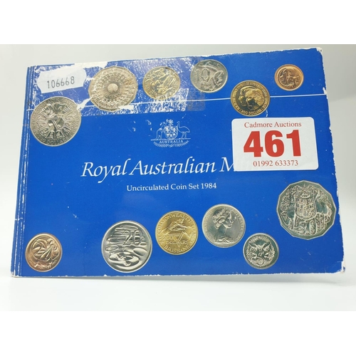 461 - Uncirculated Set of 1984 Australian Coins