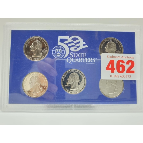 462 - A Proof Set of 5 State Commemorative USA Quarters