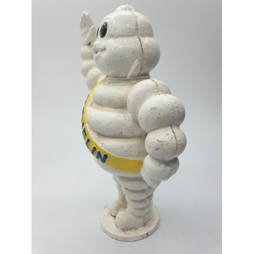 46 - A vintage French cast iron MICHELIN MAN money box. Height: 22.5cm (Not to be confused with modern im... 