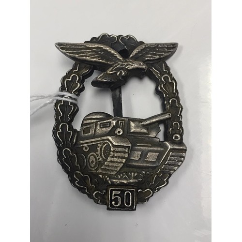 167 - WWII German Tank badge