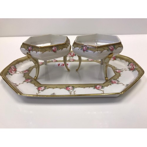 132 - Noritake dressing table vanity set.