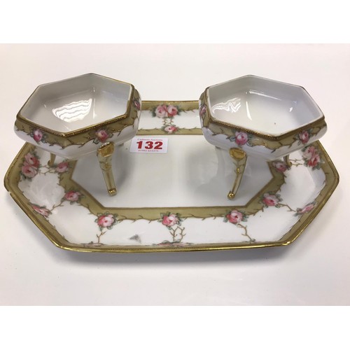 132 - Noritake dressing table vanity set.