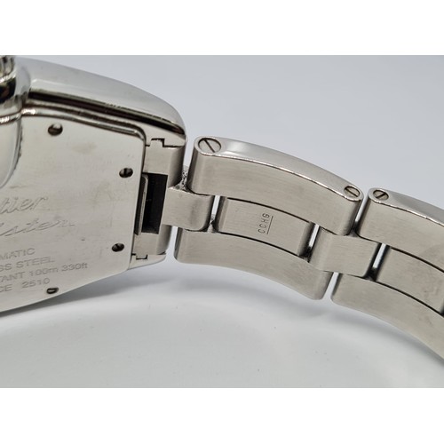 75 - Cartier Roadster Midi Stainless Steel watch, Non Chronograph 36mm. Come with box, no papers, recentl... 