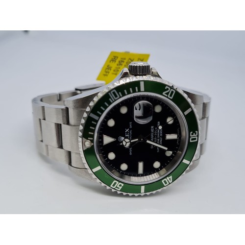 3 - Rolex Submariner Gents Watch with Green Bezel and Black Face. 40mm diameter. This is the anniversary... 