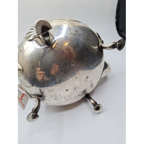 30 - An Ornate Silver Teapot with clear London Hallmark 1920,  766g weight and 15cm tall