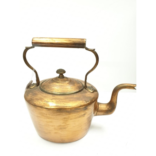 450 - Large Victorian copper kettle