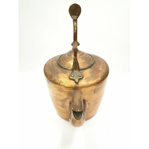 450 - Large Victorian copper kettle