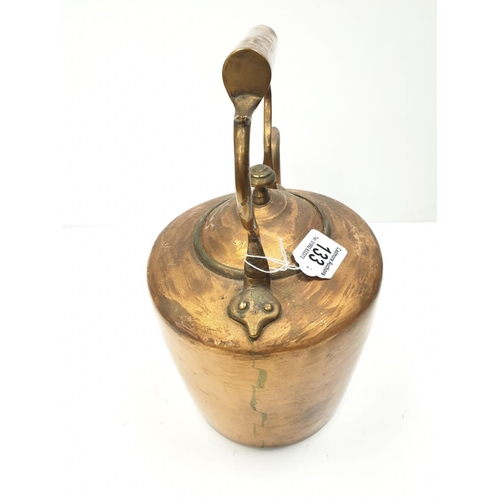 450 - Large Victorian copper kettle