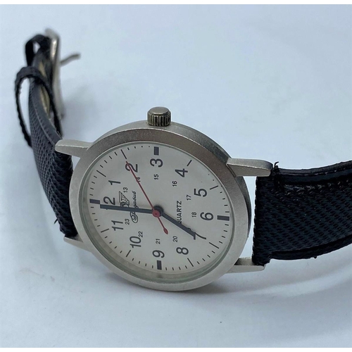 195 - Pegasus Stainless Steel White Face Quartz Wristwatch, Working Order.