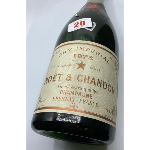 20 - A 1975 Magnum of Moet and Chandon champagne