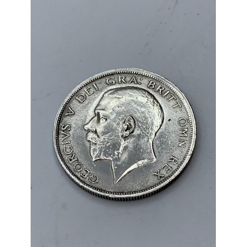 344 - Silver half crown 1918 George V , good condition possibly uncirculated