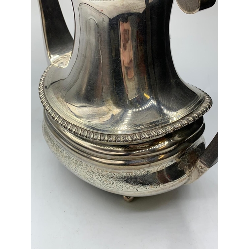 44 - A Regency style silver tea pot with a London 1904 Hallmark good overall condition, weight 704g and 2... 