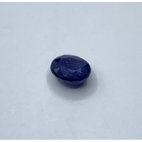 358 - 5.73ct Blue Sapphire Gemstone IDT Certified