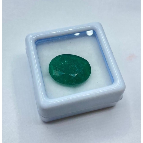 439 - 7.20ct GLI Certified Natural Emerald