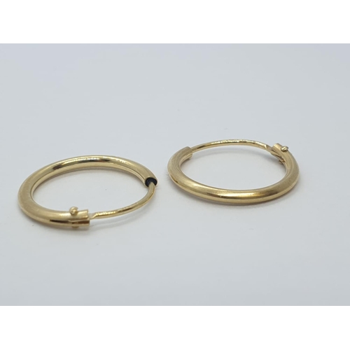 248 - 9CT Y/G SLEEPER EARRINGS