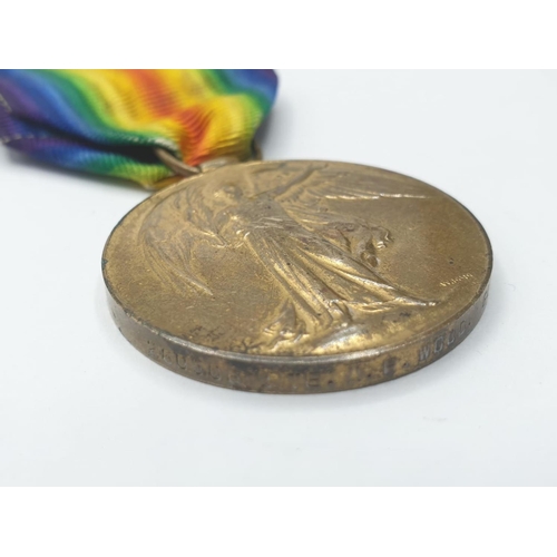 320 - First world war medal for civilisation awarded to private A.E. Wood 260506 Gloucester regiment compl... 