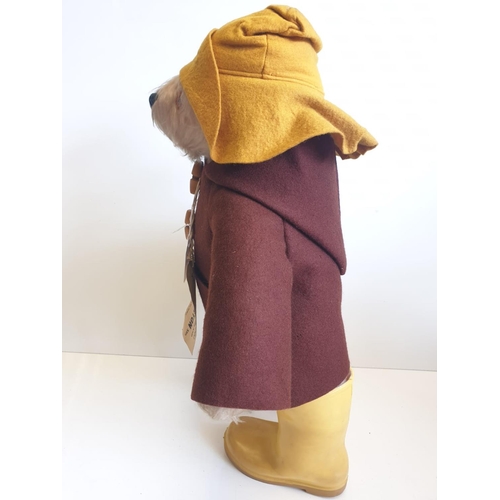 174 - Original PADDINGTON BEAR 52cm tall with the yellow dunlop wellington boots, all handmade by Gabriell... 