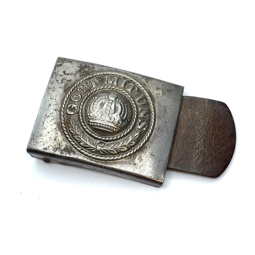 121 - WW1 Imperial German buckle leather tab dated 1917 (no prongs)