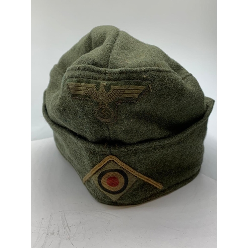 191 - WW2 German Infantry M38 other ranks side cap dated 1939