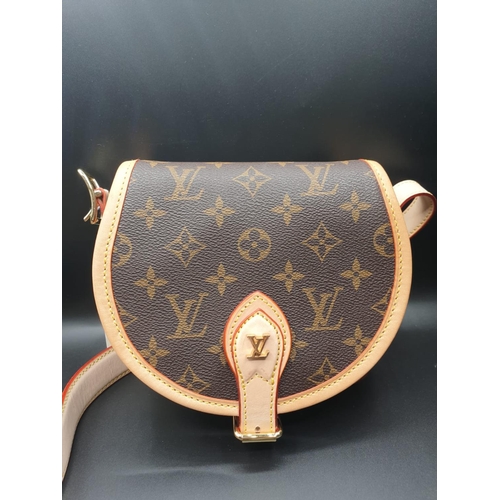 14 - Louis Vuitton Shoulder BAG, as new in Half Drum shape.  15 x 18 cm