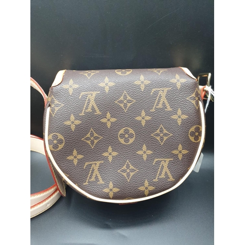 14 - Louis Vuitton Shoulder BAG, as new in Half Drum shape.  15 x 18 cm