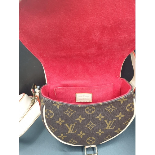 14 - Louis Vuitton Shoulder BAG, as new in Half Drum shape.  15 x 18 cm