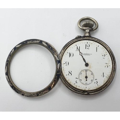 112 - Neillos Cuban Silver and Rose gold POCKET WATCH early 1900's