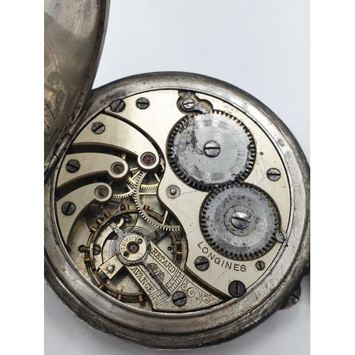 112 - Neillos Cuban Silver and Rose gold POCKET WATCH early 1900's