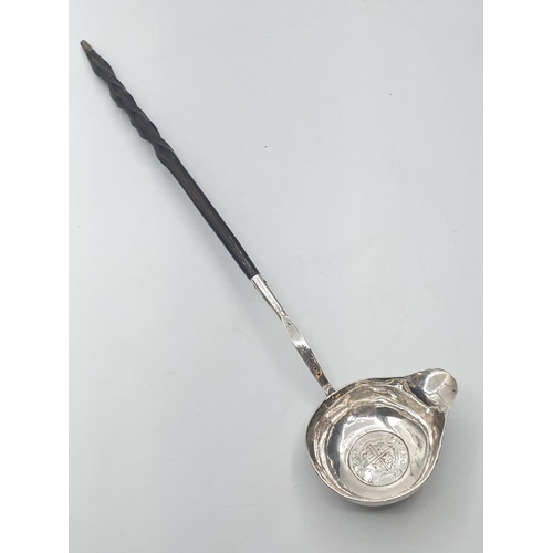 44 - Silver PUNCH LADLE.  1722.