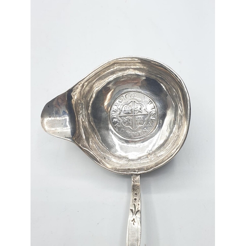 44 - Silver PUNCH LADLE.  1722.