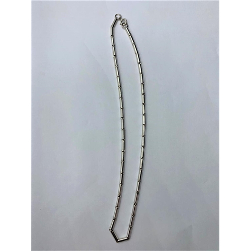 59 - SILVER FANCY LINK NECKLACE, WEIGHT 14.7G