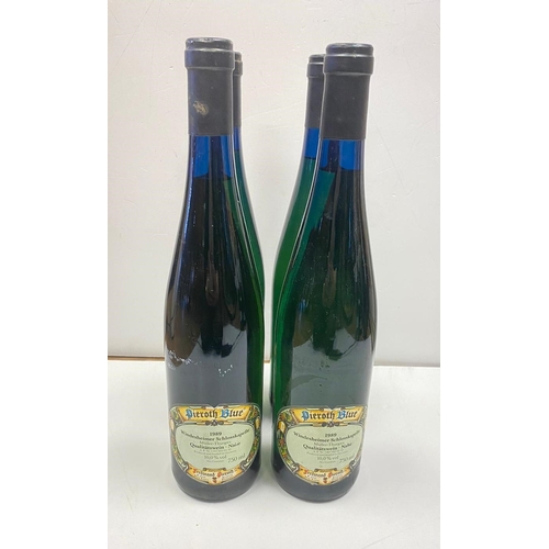 811 - 4x bottles of 1989 Pierroth Blue quality white wine