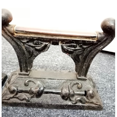 823 - Pair of Victorian boot scraper door stops (2)